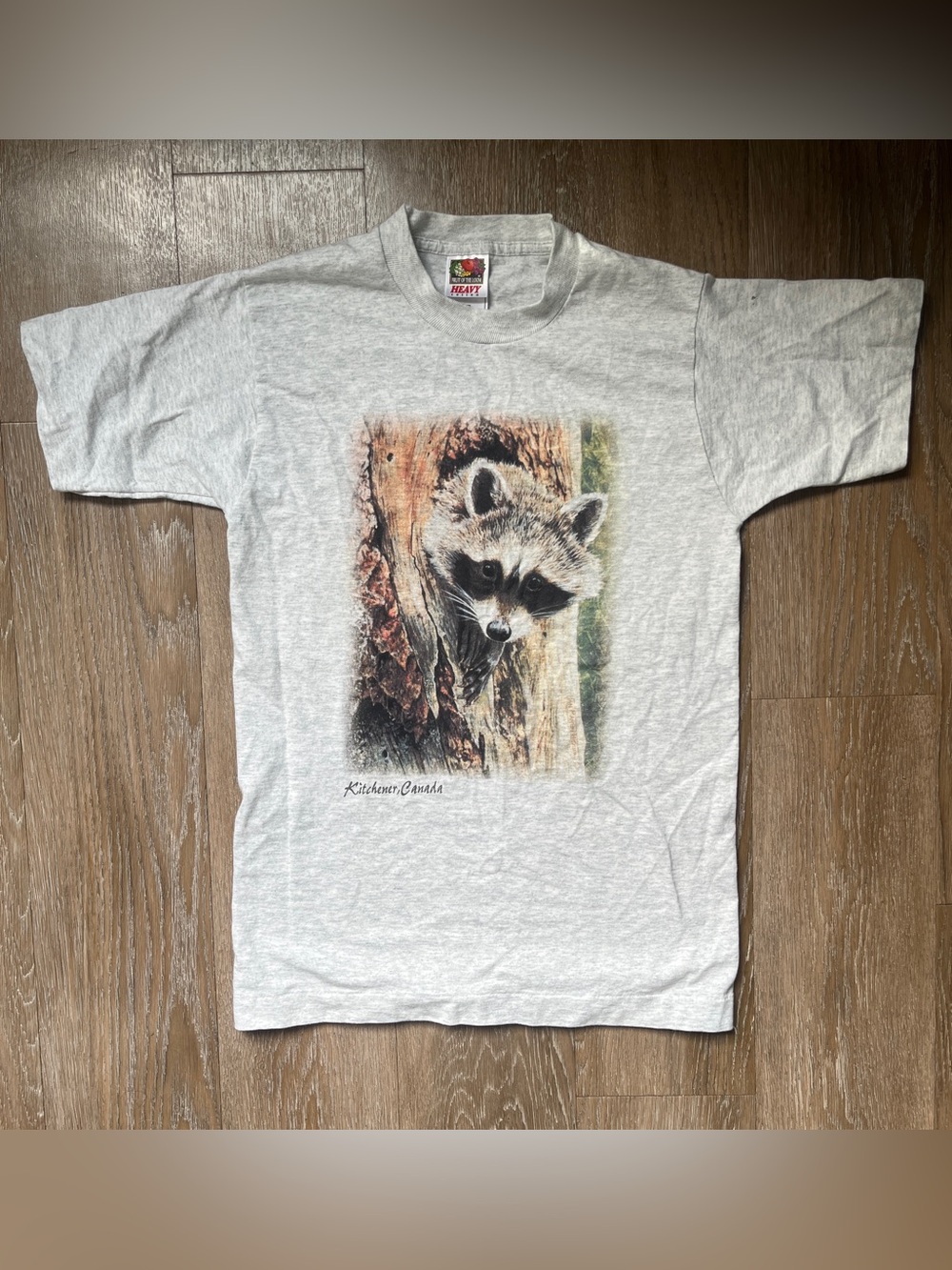 Vintage single stitch Racoon/ nature t shirt